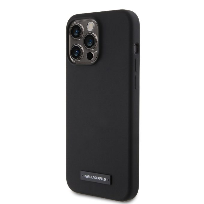 iPhone 15 PRO MAX black MagSafe KARL LAGERFELD nugarėlė