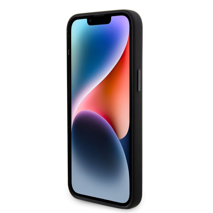 iPhone 15 PRO MAX black Metal Ikonik KARL LAGERFELD nugarėlė