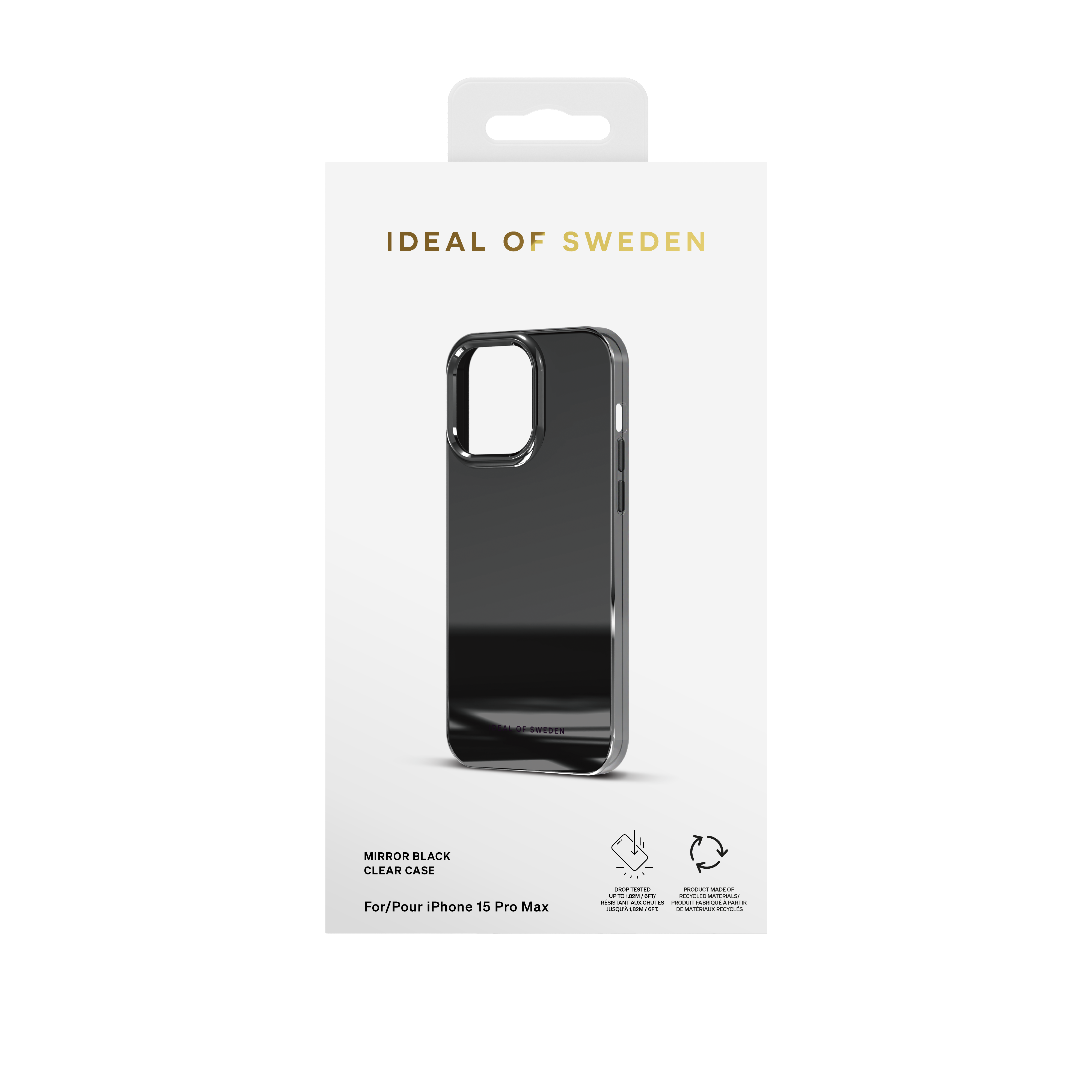 iPhone 15 PRO MAX iDeal Of Sweden Mirror Black nugarėlė - Image 2