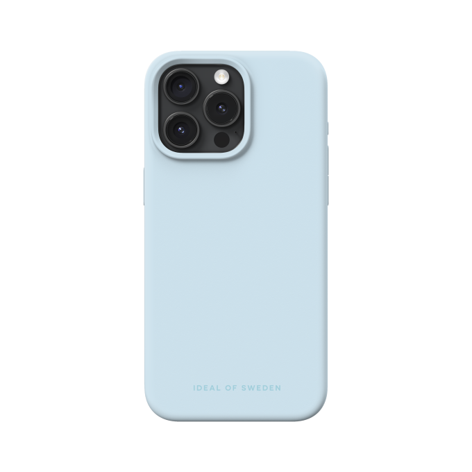 iPhone 15 PRO MAX iDeal Of Sweden MagSafe Silicone Light Blue nugarėlė
