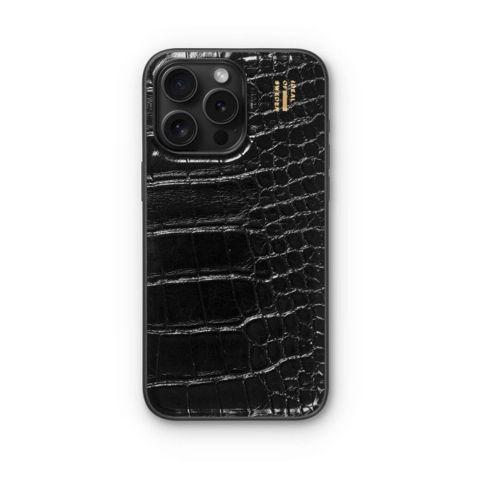 iPhone 15 PRO MAX iDeal Of Sweden nugarėlė MagSafe Vegan Leather Black Croco