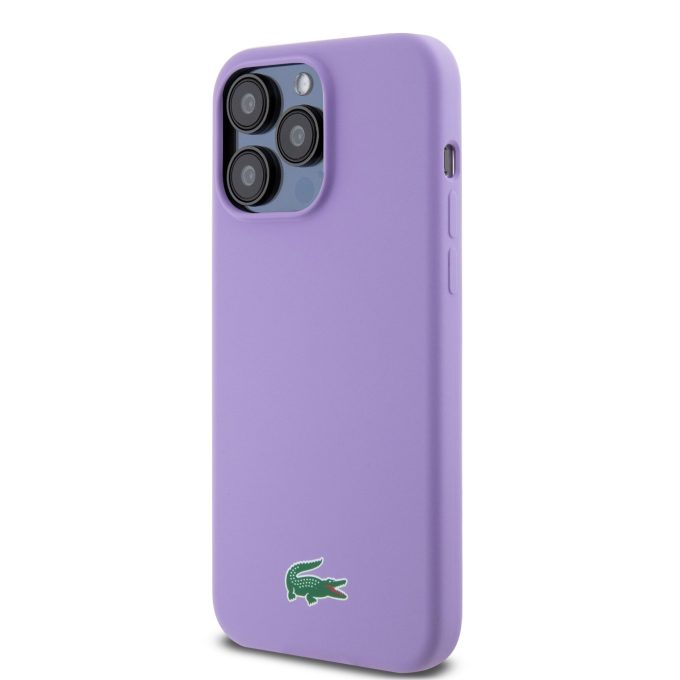 iPhone 15 PRO MAX parme LACOSTE nugarėlė Silicone MagSafe