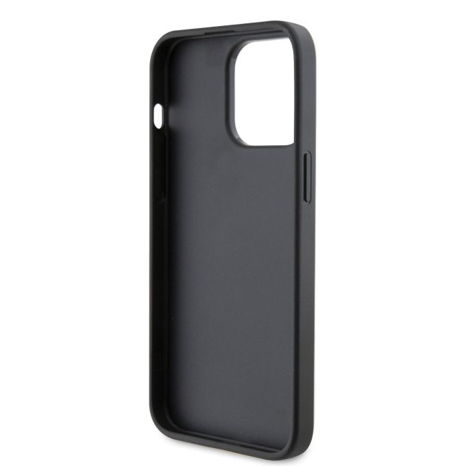 iPhone 15 PRO MAX silver Fixed Glitter Metal PIN KARL LAGERFELD nugarėlė