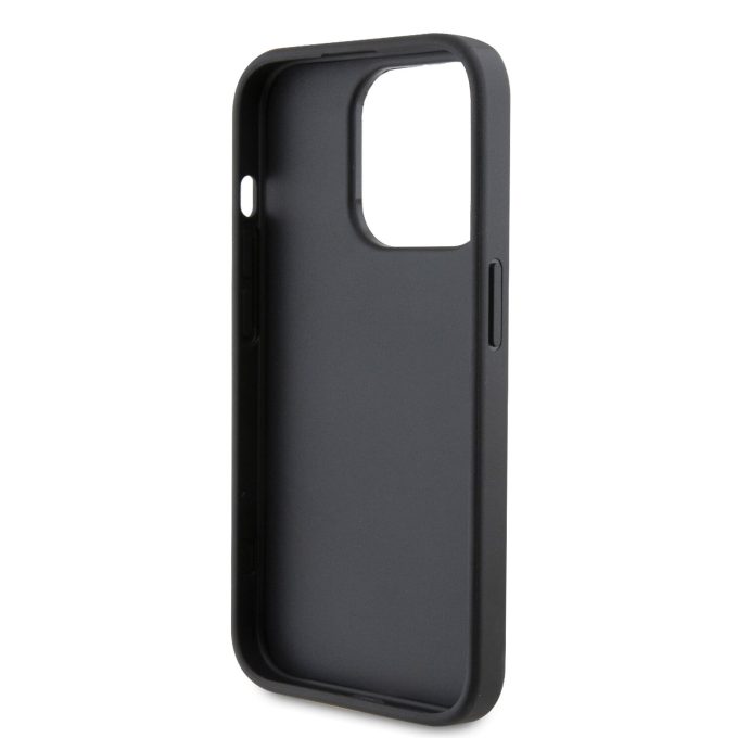 iPhone 15 PRO silver Fixed Glitter Metal PIN KARL LAGERFELD nugarėlė