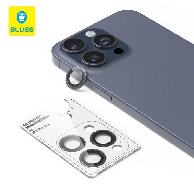 iPhone 15 PRO / 15 PRO MAX apsauginis blue Mr.Monkey galinės kameros stiklas