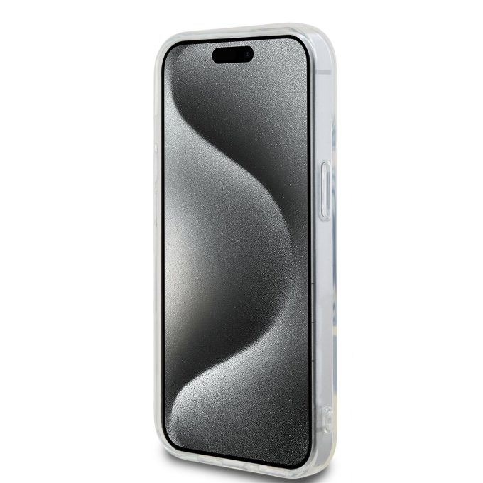 iPhone 15 / 14 / 13 transparent MagSafe Ikonik IML KARL LAGERFELD nugarėlė