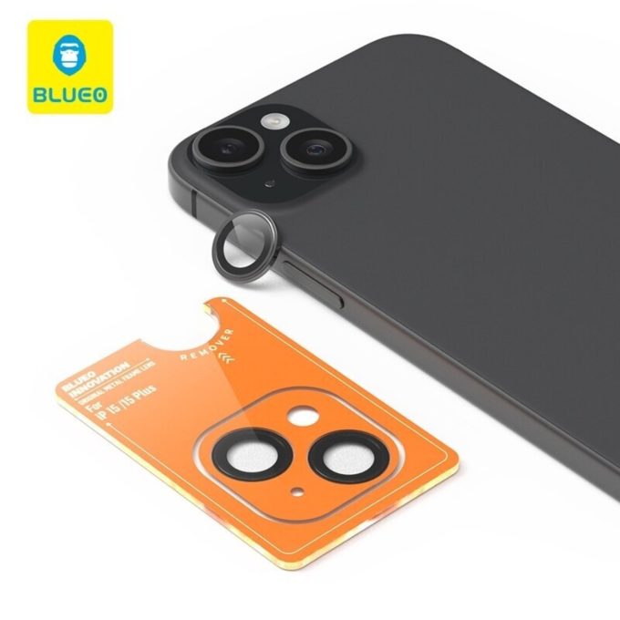 iPhone 15/15 PLUS apsauginis clear Mr.Monkey galinės kameros stiklas