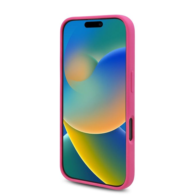 iPhone 16 fuschia Magsafe Sil Choupette Head Print KARL LAGERFELD nugarėlė