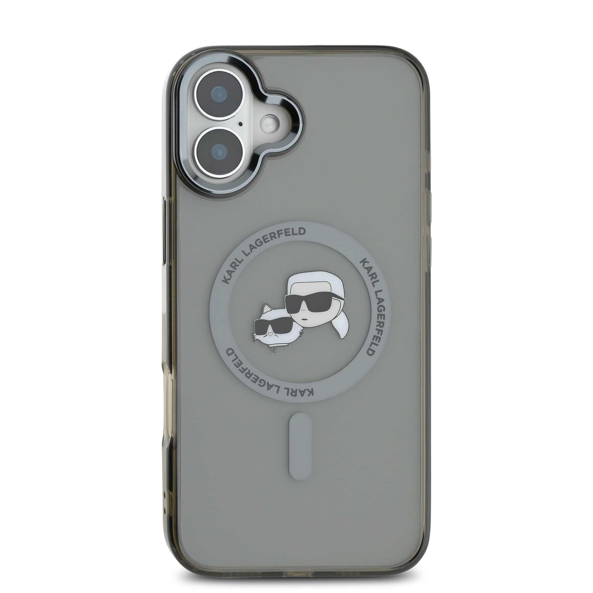 iPhone 16 PLUS black Magsafe IML Metal KC Heads KARL LAGERFELD nugarėlė - Image 3