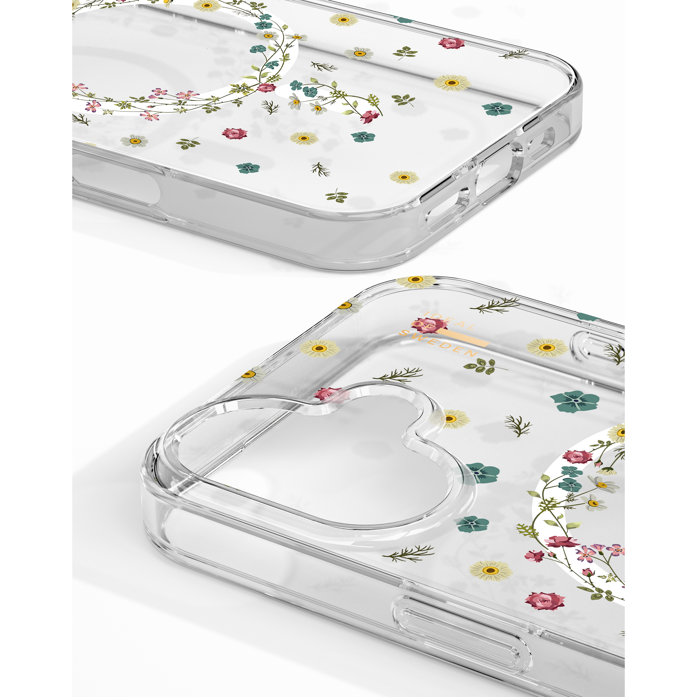 iPhone 16 PLUS iDeal Of Sweden Clear MagSafe nugarėlė Petite Floral - Image 4