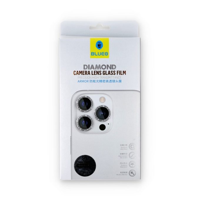 iPhone 16 PRO / 16 PRO MAX / 15 PRO / 15 PRO MAX apsauginis glitter Mr.Monkey galinės kameros stiklas