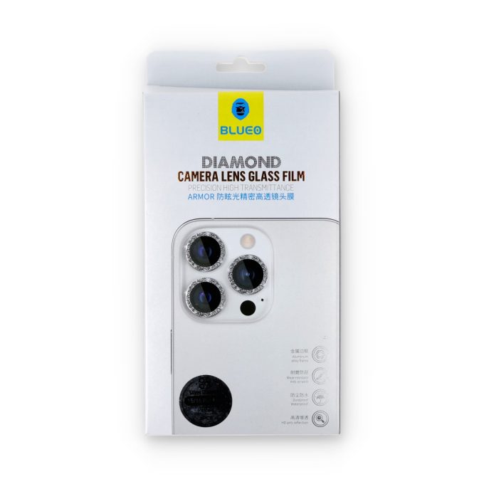 iPhone 16 PRO / 16 PRO MAX / 15 PRO / 15 PRO MAX apsauginis glitter Mr.Monkey galinės kameros stiklas