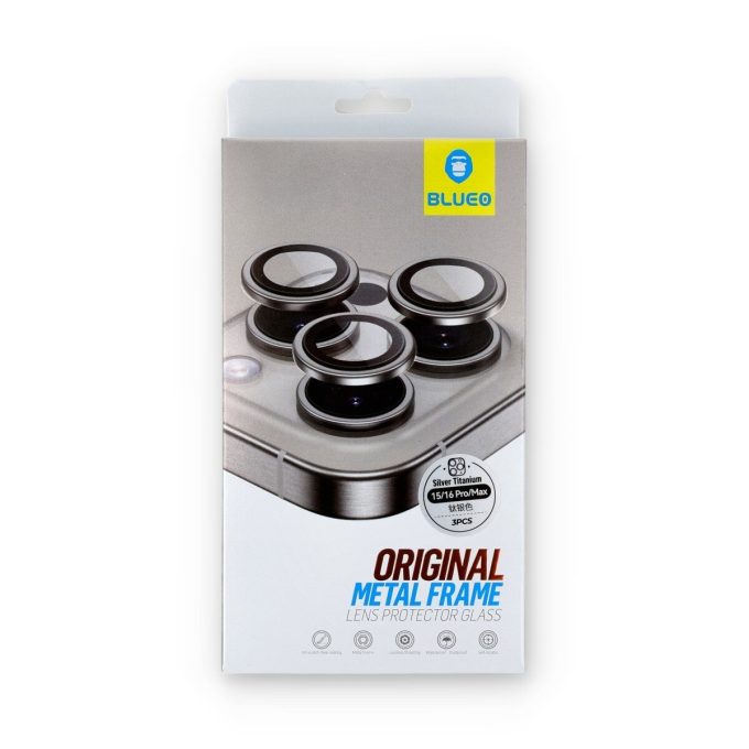 iPhone 16 PRO / 16 PRO MAX / 15 PRO / 15 PRO MAX apsauginis silver Mr.Monkey galinės kameros stiklas