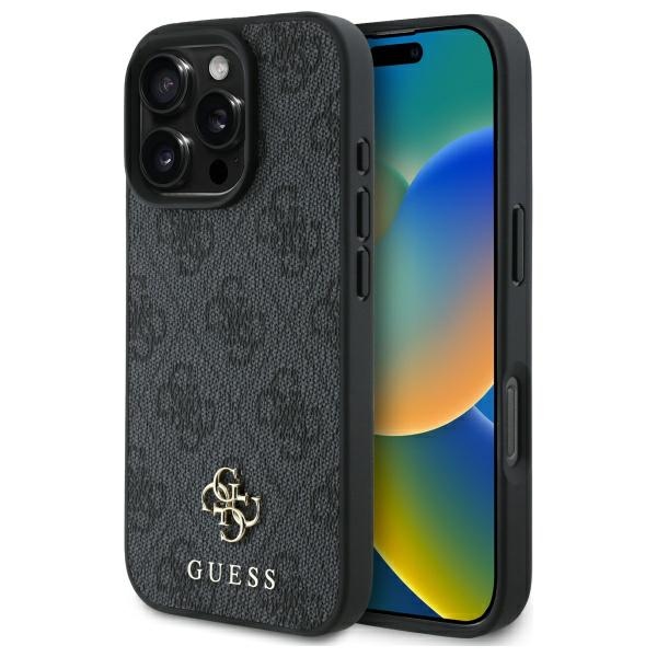 iPhone 16 PRO black Magsafe 4G Small Classic GUESS nugarėlė