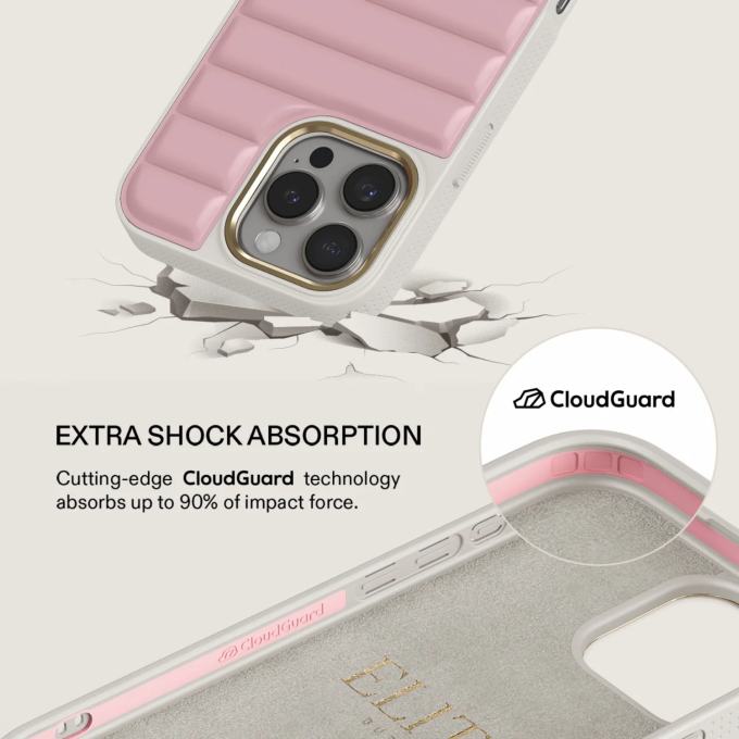 iPhone 16 PRO Elite Light Puffy Gold Pilates BURGA nugarėlė