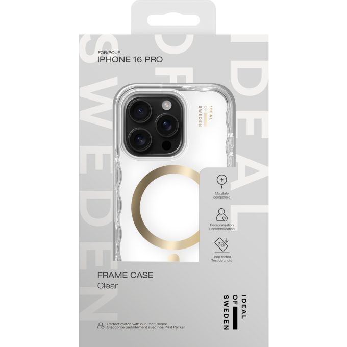 iPhone 16 PRO iDeal Of Sweden Frame Clear MagSafe nugarėlė