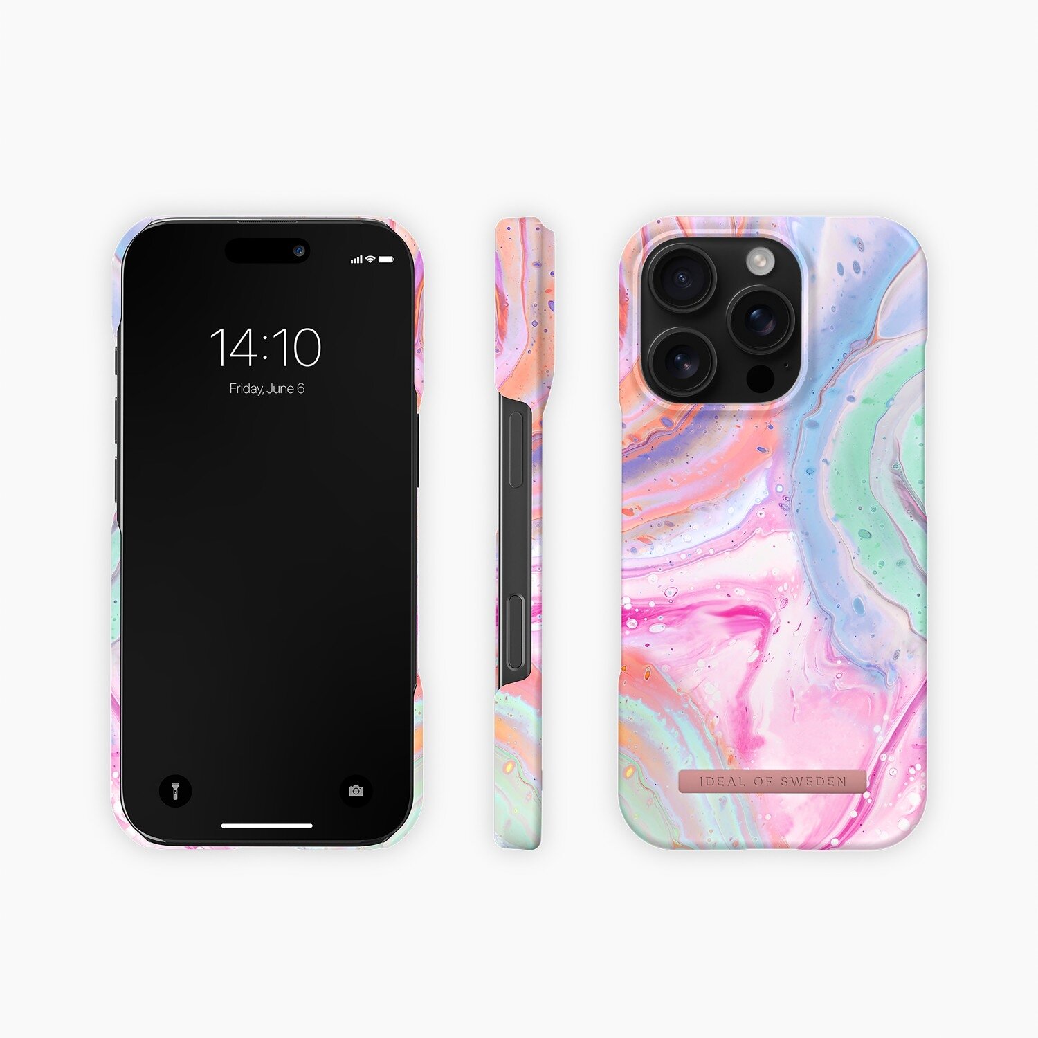 iPhone 16 PRO iDeal Of Sweden MagSafe nugarėlė Pastel Marble - Image 3