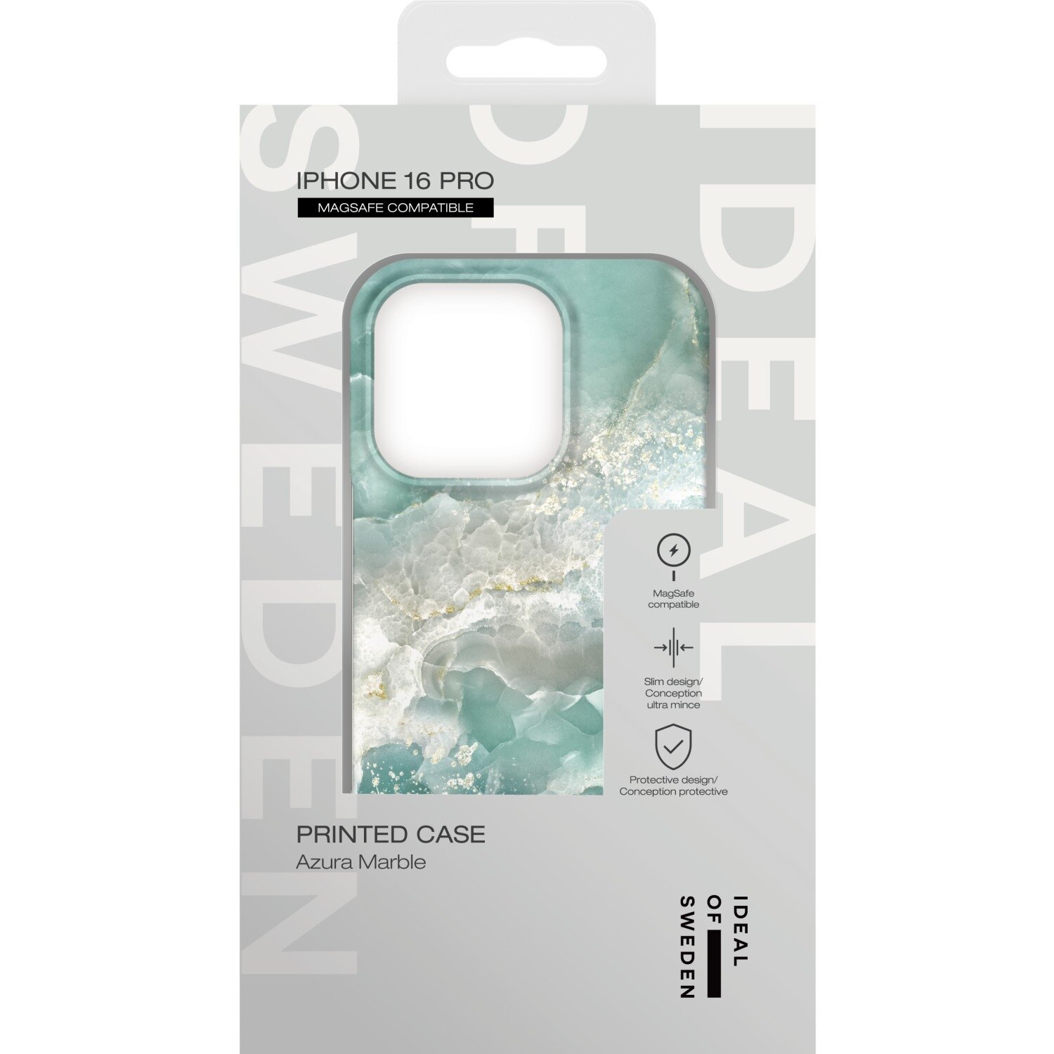 iPhone 16 PRO iDeal Of Sweden nugarėlė MagSafe Azura Marble - Image 4