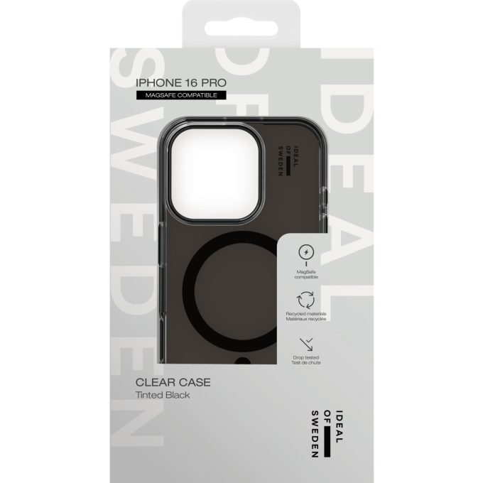 iPhone 16 PRO iDeal Of Sweden Tinted Black MagSafe nugarėlė