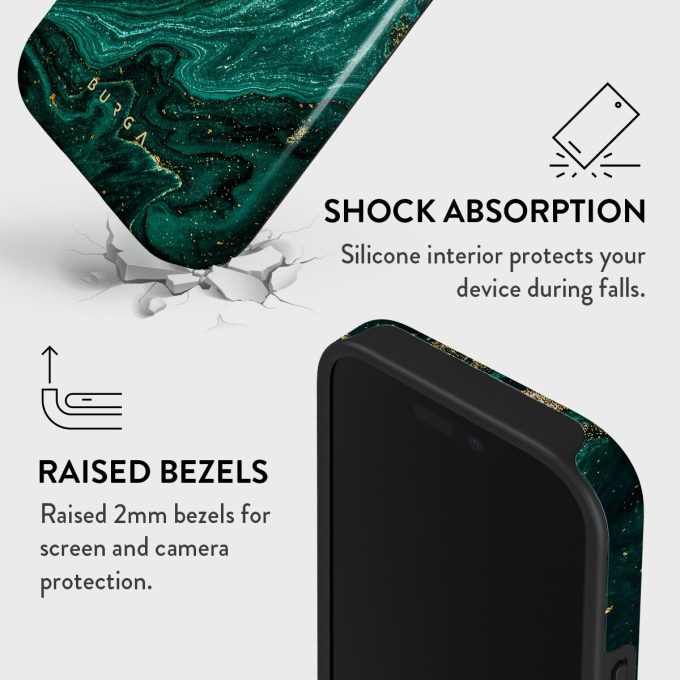 iPhone 16 PRO Magsafe Emerald Pool Tough BURGA nugarėlė
