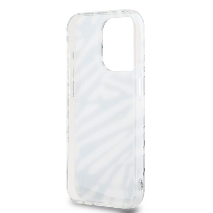 iPhone 16 PRO MAX black IML Zebra with Cord KARL LAGERFELD nugarėlė