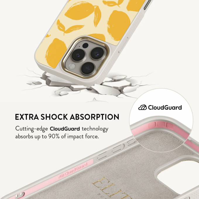 iPhone 16 PRO MAX Elite Light Gold Magsafe Lemon Tart BURGA nugarėlė