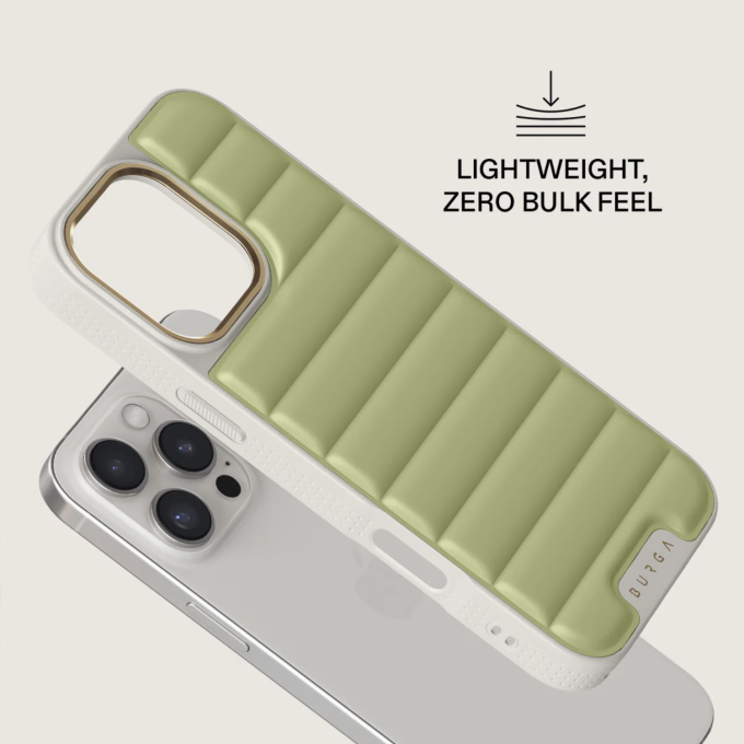 iPhone 16 PRO MAX Elite Light Puffy Gold Matcha BURGA nugarėlė