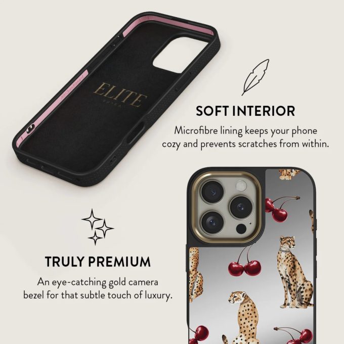 iPhone 16 PRO MAX Elite Mirror Gold Magsafe Cougar BURGA nugarėlė