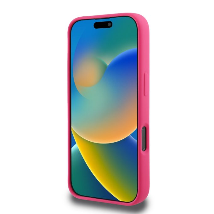 iPhone 16 PRO MAX fuschia Magsafe Sil Choupette Head Print KARL LAGERFELD nugarėlė