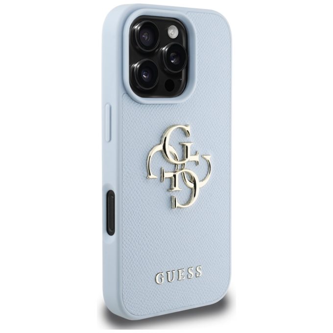 iPhone 16 PRO MAX light blue Big 4G Logo Classic GUESS nugarėlė