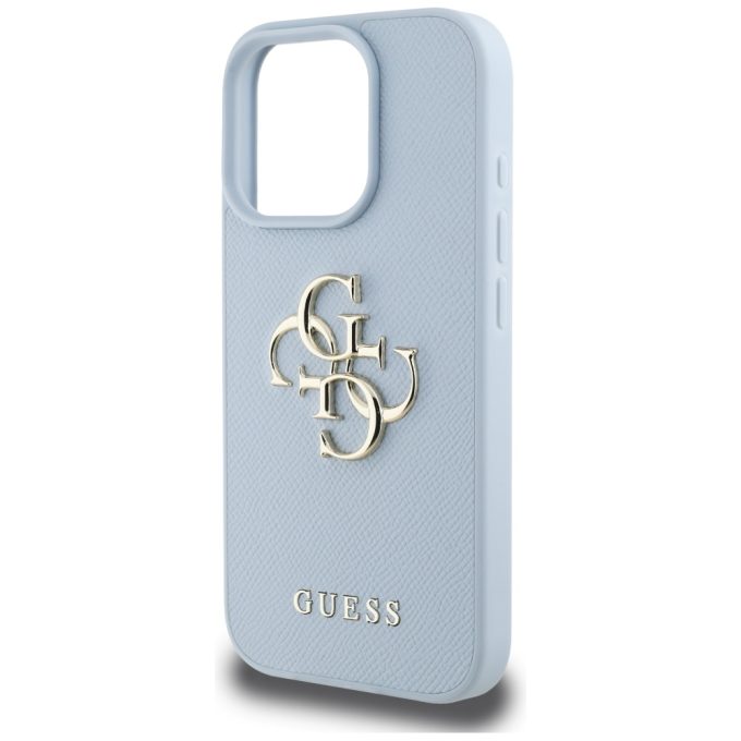 iPhone 16 PRO MAX light blue Big 4G Logo Classic GUESS nugarėlė