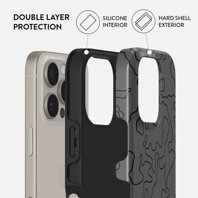 iPhone 16 PRO MAX Magsafe Black Rock Tough BURGA nugarėlė