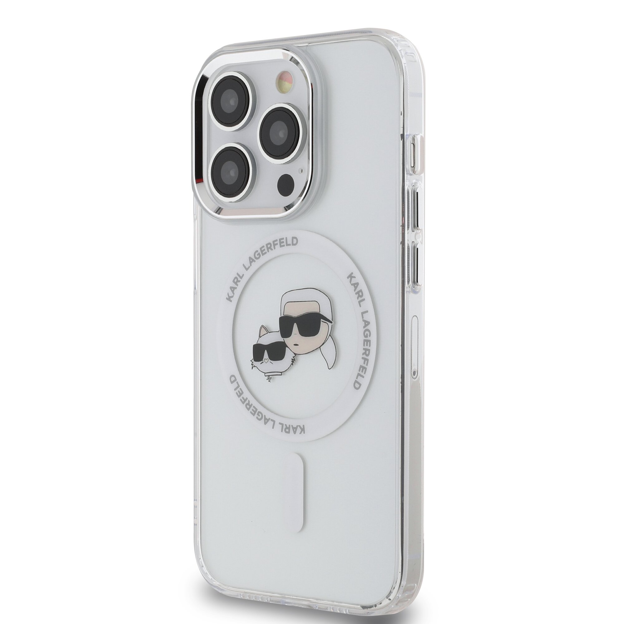 iPhone 16 PRO MAX white Magsafe IML Metal KC Heads KARL LAGERFELD nugarėlė - Image 2