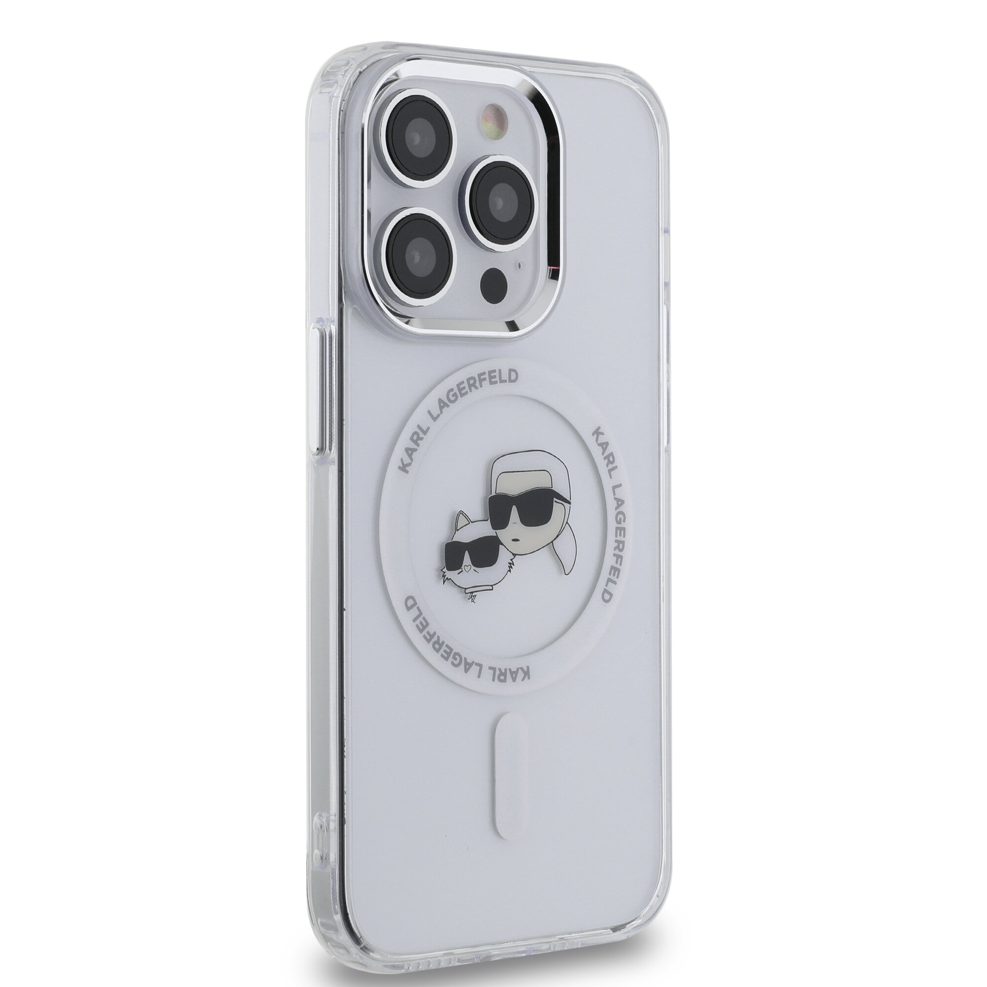 iPhone 16 PRO MAX white Magsafe IML Metal KC Heads KARL LAGERFELD nugarėlė - Image 4