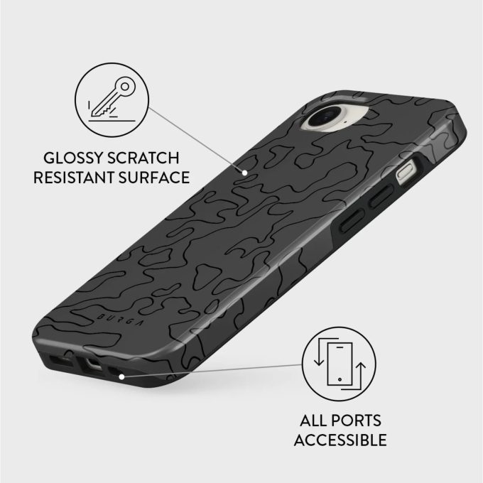 iPhone 16e / 17e MagSafe Black Rock Tough BURGA nugarėlė