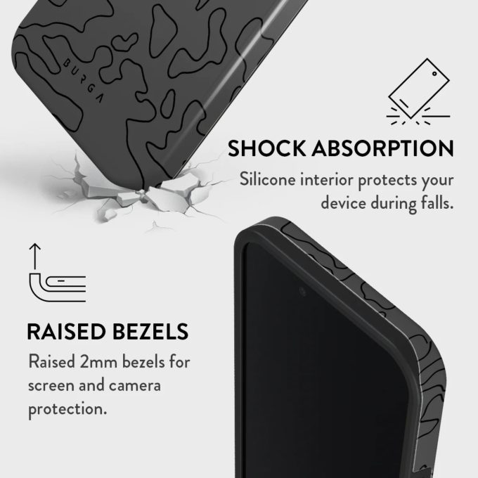 iPhone 16e / 17e MagSafe Black Rock Tough BURGA nugarėlė