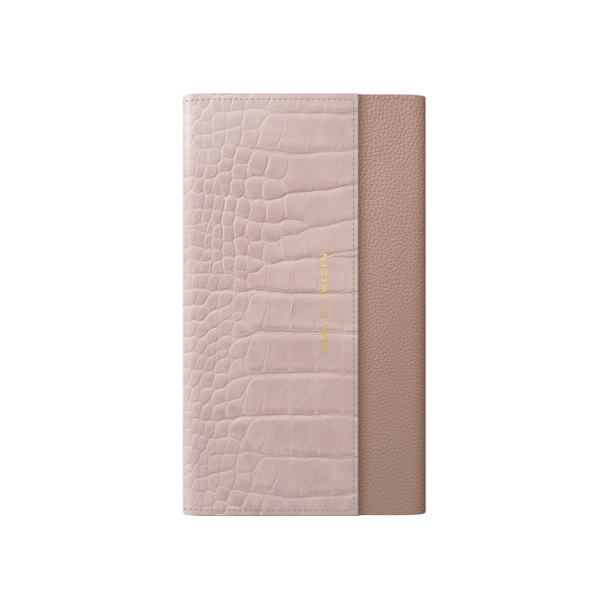 iPhone 6+/7+/8+ iDeal Of Sweden dėklas Signature Clutch Misty Rose Croco
