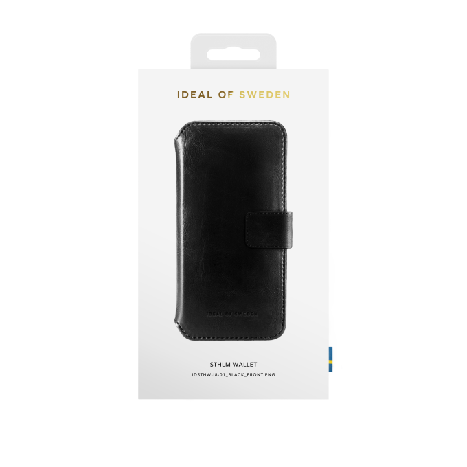 iPhone 6+/7+/8+ iDeal Of Sweden dėklas STHLM Wallet Black