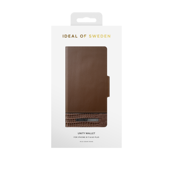 iPhone 6+/7+/8+ iDeal Of Sweden dėklas Unity Wallet Wild Cedar Snake