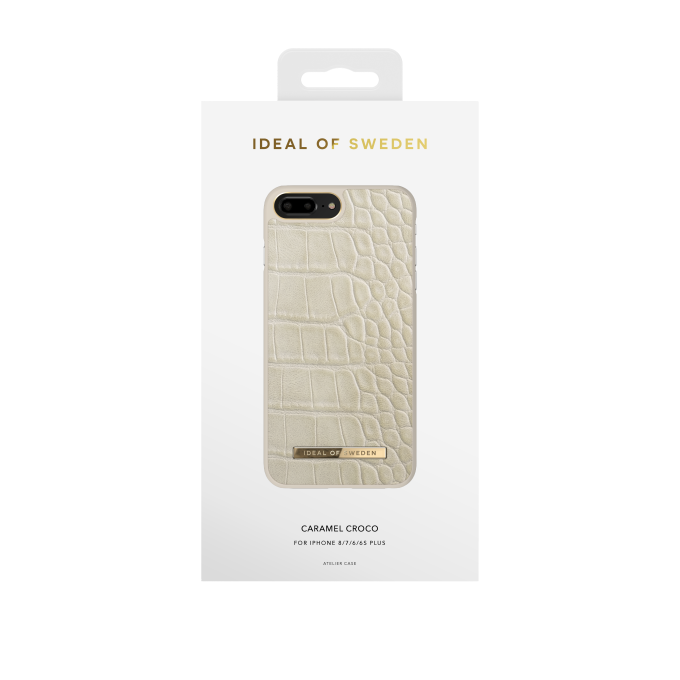 iPhone 6+/7+/8+ iDeal Of Sweden nugarėlė Caramel Croco