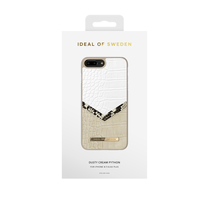 iPhone 6+/7+/8+ iDeal Of Sweden nugarėlė Dusty Cream Python