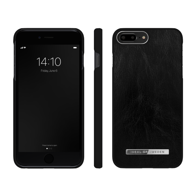 iPhone 6+/7+/8+ iDeal Of Sweden nugarėlė Glossy Black - Silver