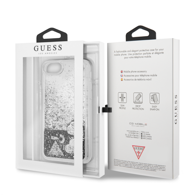 iPhone 6/7/8/SE 2020 silver GUESS nugarėlė GUHCI8GLHFLSI