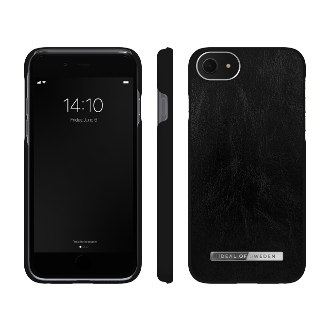 iPhone 6/7/8/SE 2020/SE 2022 iDeal Of Sweden nugarėlė Glossy Black - Silver