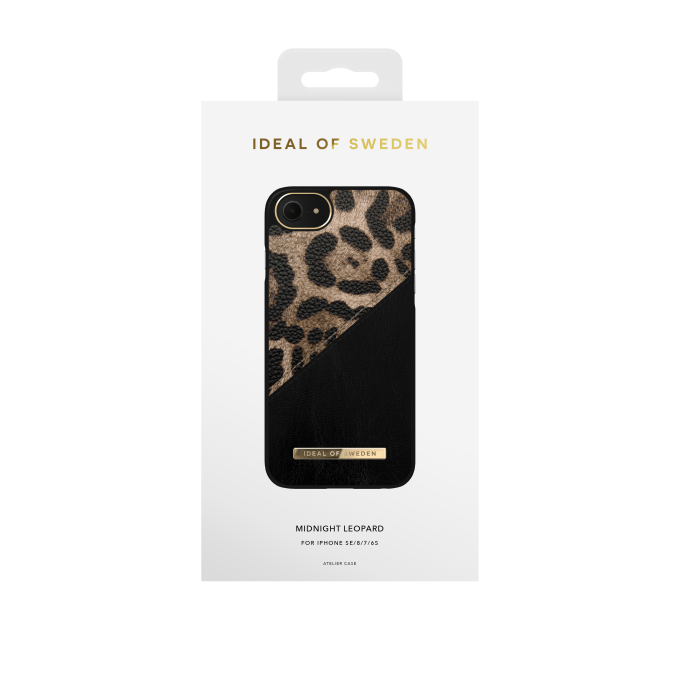iPhone 6/7/8/SE 2020/SE 2022 iDeal Of Sweden nugarėlė Midnight Leopard