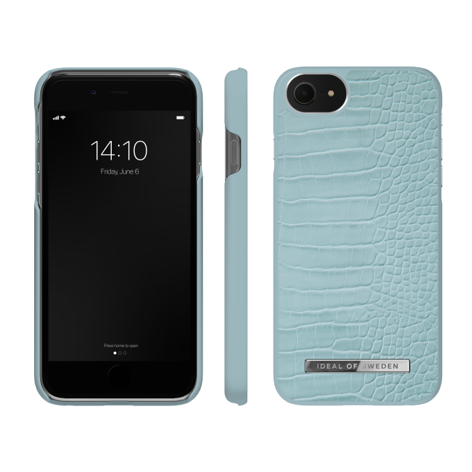 iPhone 6/7/8/SE 2020/SE 2022 iDeal Of Sweden nugarėlė Soft Blue Croco