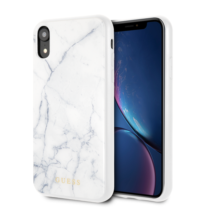 iPhone XR balta GUESS nugarėlė GUHCI61HYMAWH