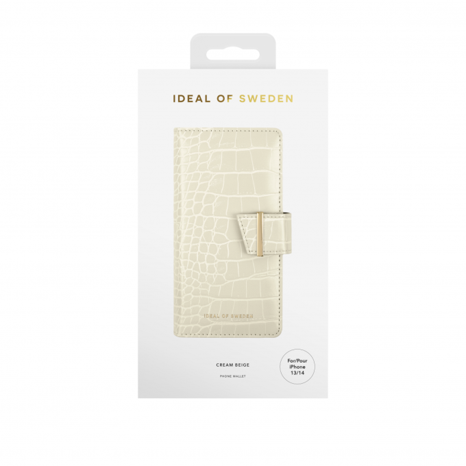 iPhone XR iDeal Of Sweden dėklas Wallet Beige
