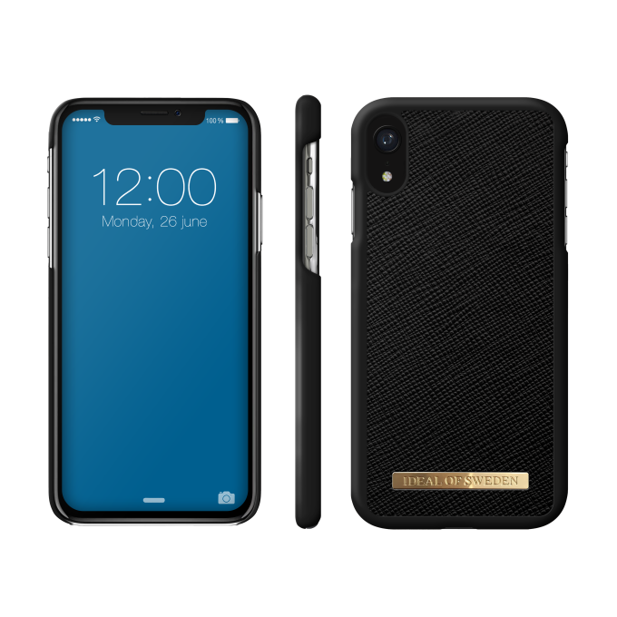 iPhone XR iDeal Of Sweden nugarėlė Saffiano Black