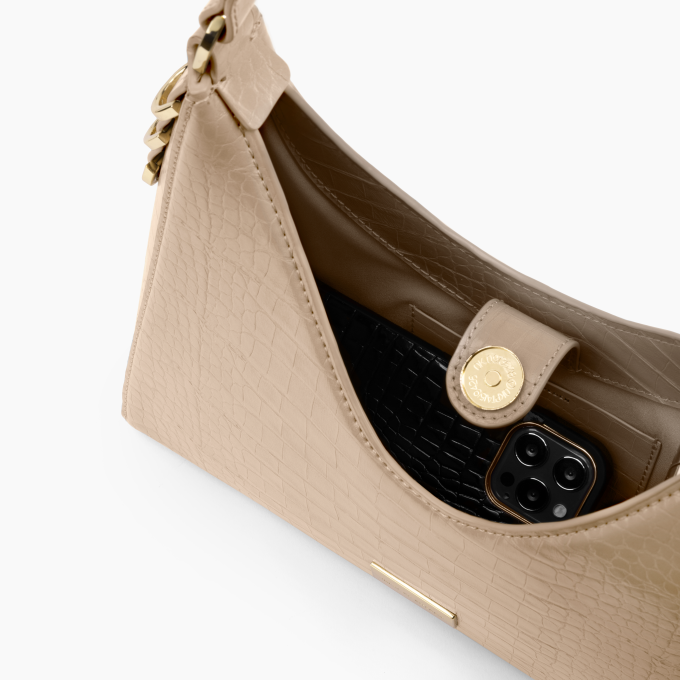 Jolie Curve - Cut iDeal Of Sweden Bag Fudge Croco